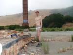 Brickyard photoshoot.   broken in jockey sport underwear (for sale)