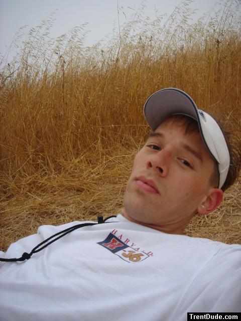 Resting in the grass on the farm where I worked this summer