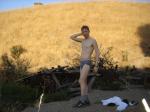 so excited to rip of the clothes, he threw them in the dirt!