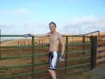 Shirtless on the ranch!! - spalding shorts