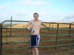 Shirtless on the ranch!! - spalding shorts