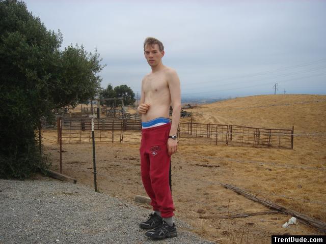 Trying to look like a farm hand