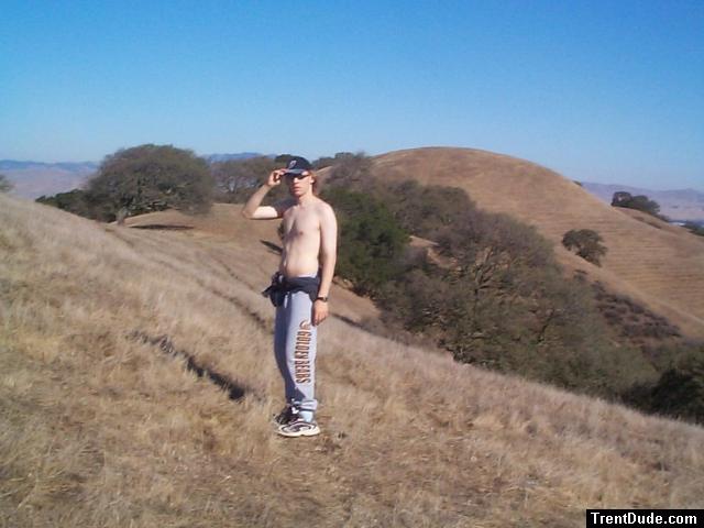 Hiking on a warm autumn day