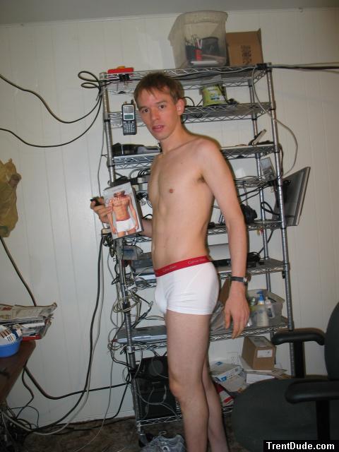 Calvin Klein Boxer Brief & me holding the box that I'll ship this to you in!