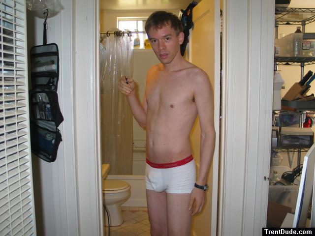 wearing boxer briefs in the college bathroom