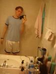 -White addidas shorts, Banana republic T-shirt