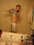 -White addidas shorts, Banana republic T-shirt
