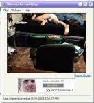 (Someone crashed on the bed in their undies)