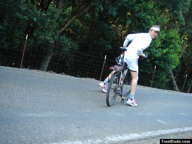 Trent on Trek mountain bike