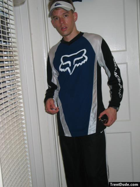 Fox Racing biking shirt, Nike cross training pants