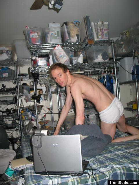 Calvin Klein Underwear in bed