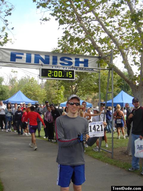 Trent at a USA Triathalon.  1st place.