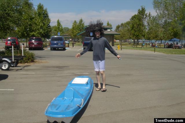 !Trent swimming in a quarry.  Austin, Texas