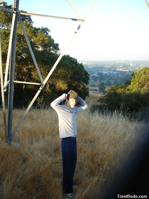 Hiking outdoors