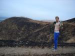 Trent hiker in burned Montana Grassland (is he that hot?)