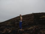 Hiker on dirt