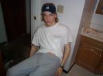in sweat pants