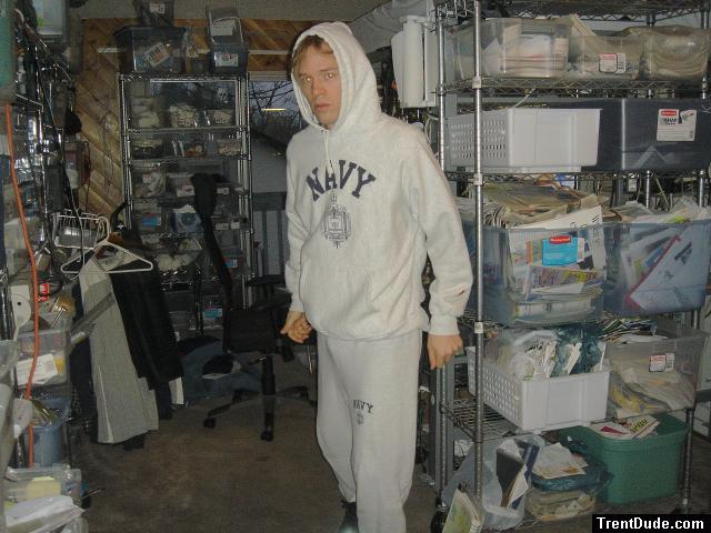 Navy Sweatpants (dressed)