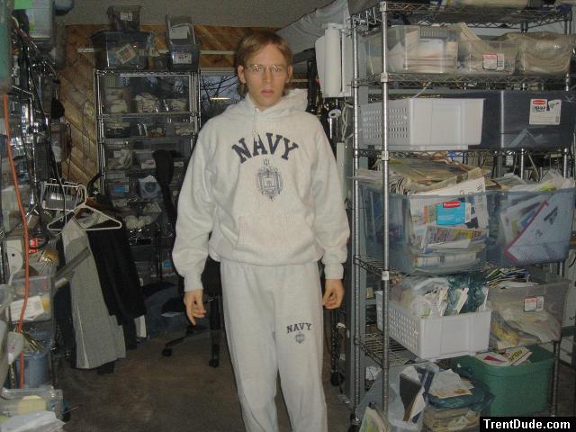 Navy Sweatpants (dressed)