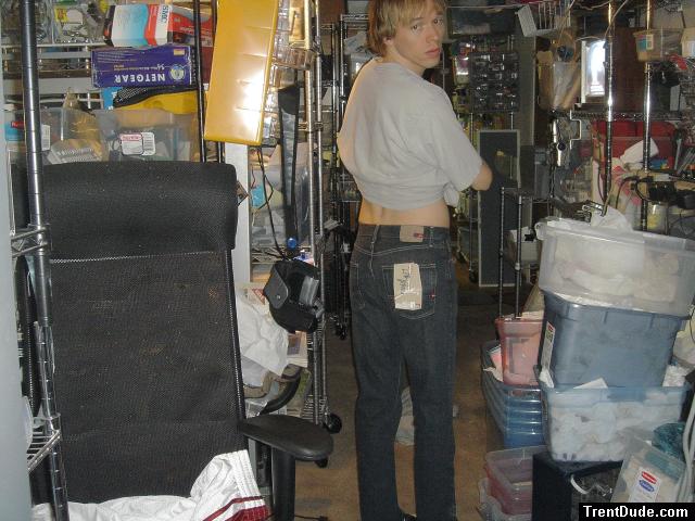 h - blue gray quiksilver pants portrait - sad face