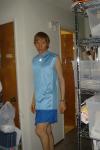Male model in blue tank top