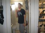 Trent in NY Yankes shirt & grey sweats