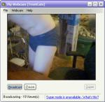 Blue hanes, with legs