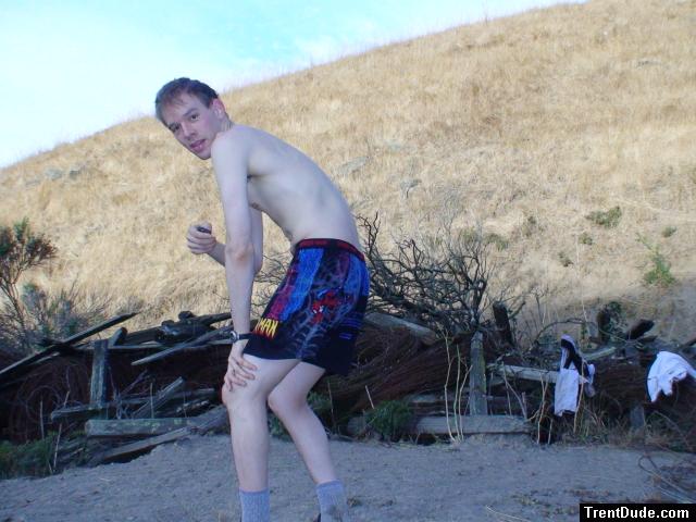 Look on his butt!  Its spiderman!