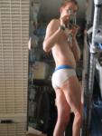 Backside, white Jockey sport