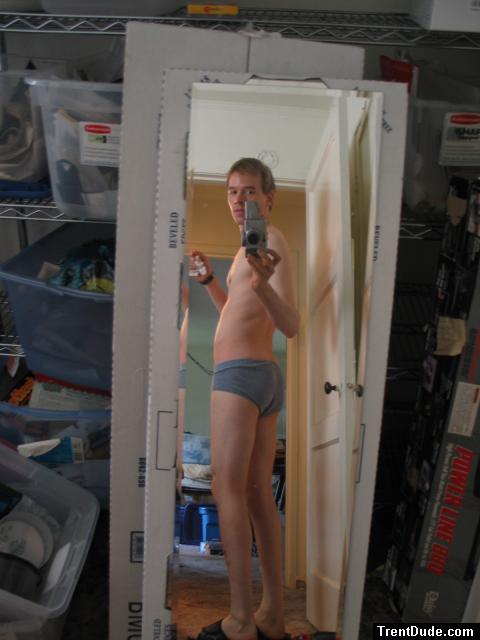 Grey hanes Underwear butt