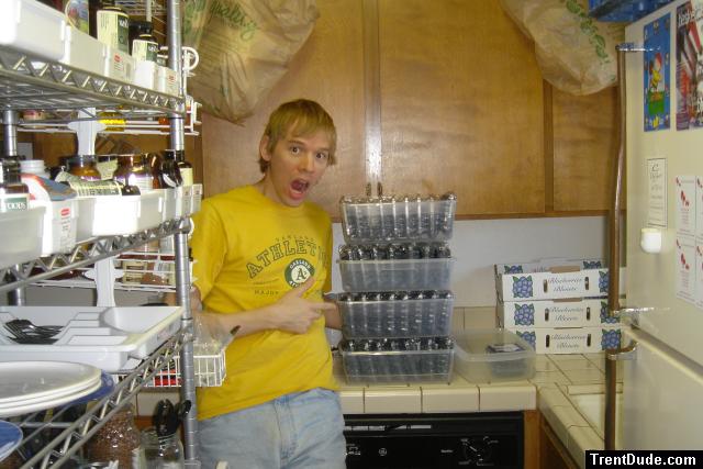 He has to eat all these before they spoil???