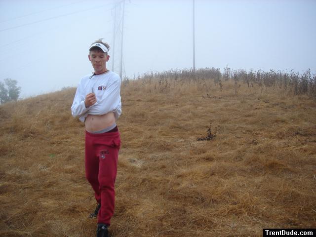 He needs to learn how to pull up his pants!