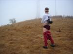He stood for so long in thought that his pants fell down exposing his red Hanes briefs
