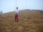 Only on foggy days.  Otherwise he might get caught