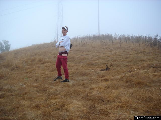 Only on foggy days.  Otherwise he might get caught