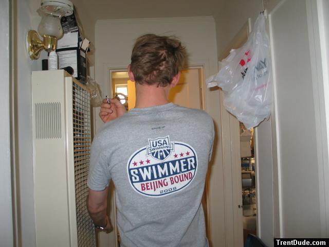 Swimmer T-shirt Beijing Bound 2008 (for sale)