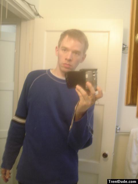 Portrait - blue sweat shirt