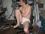 Hairy legs and muscles