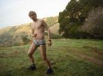 Blonde Dude wearing Tommy Hilfiger Underwear outside