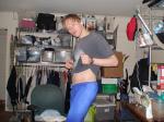 Blue Speedo jammer Swim trunks