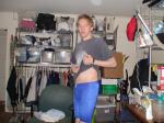 Do you always wear your swim suit at home?  (Blue Speedo jammer Swim trunks)