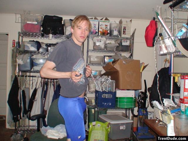 Blue Speedo jammer Swim trunks (for sale)