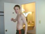 Shirtless (Addidas sweat pants)