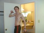Shirtless (Addidas sweat pants)