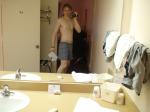Boxers in a hotel room