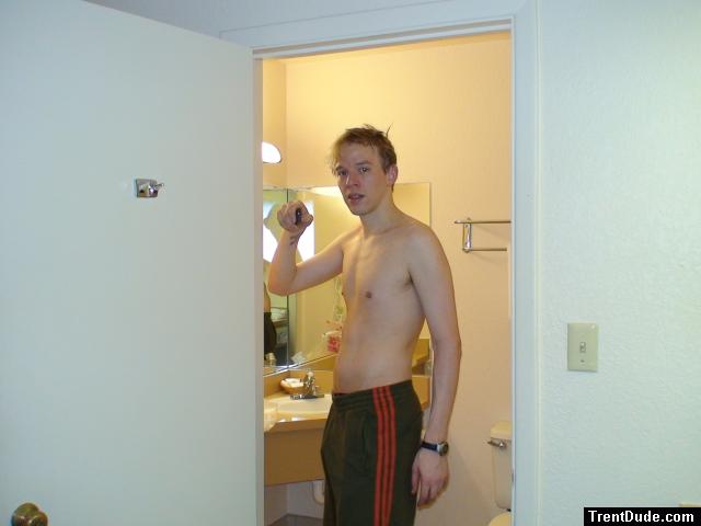 Trent in Addidas Sweat pants