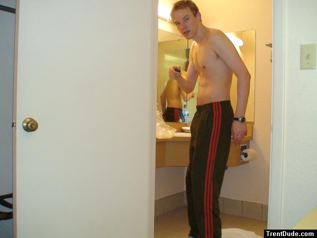 Trent in Addidas Sweat pants!