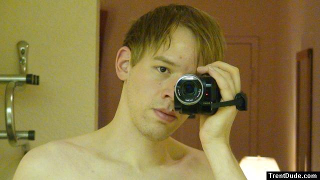 Trent shirtless