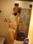 wearing underwear in a GAP dressing room