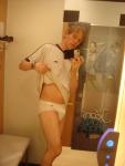 He'd rather stand in his underwear than try on clothes
